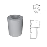 Franca 90 Grey LED 3.5W Spike Light